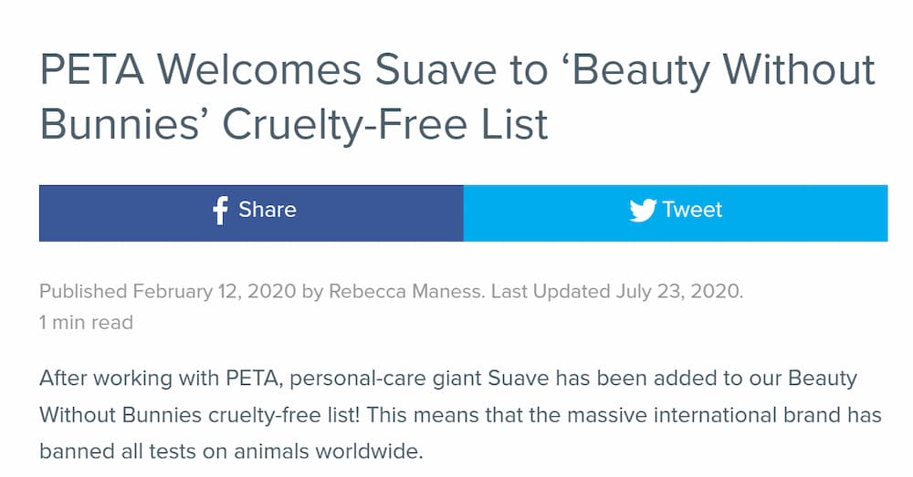 Is Suave CrueltyFree? Learn About Suave's Animal Testing Policy